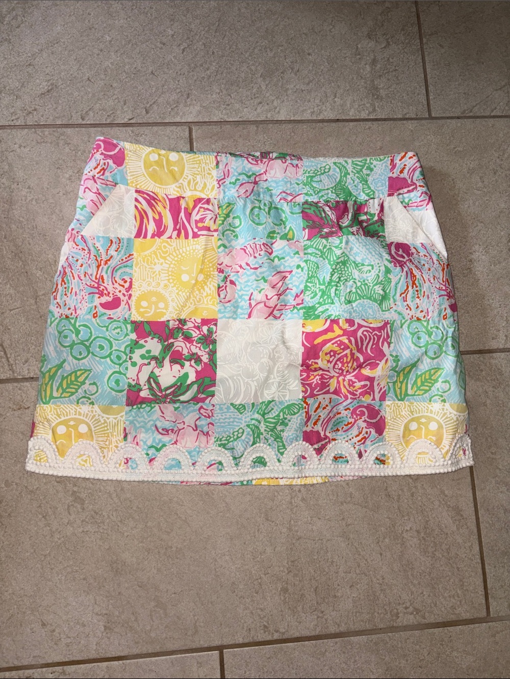 Lilly Pulitzer Marigold Skort Summertime Printed Patch